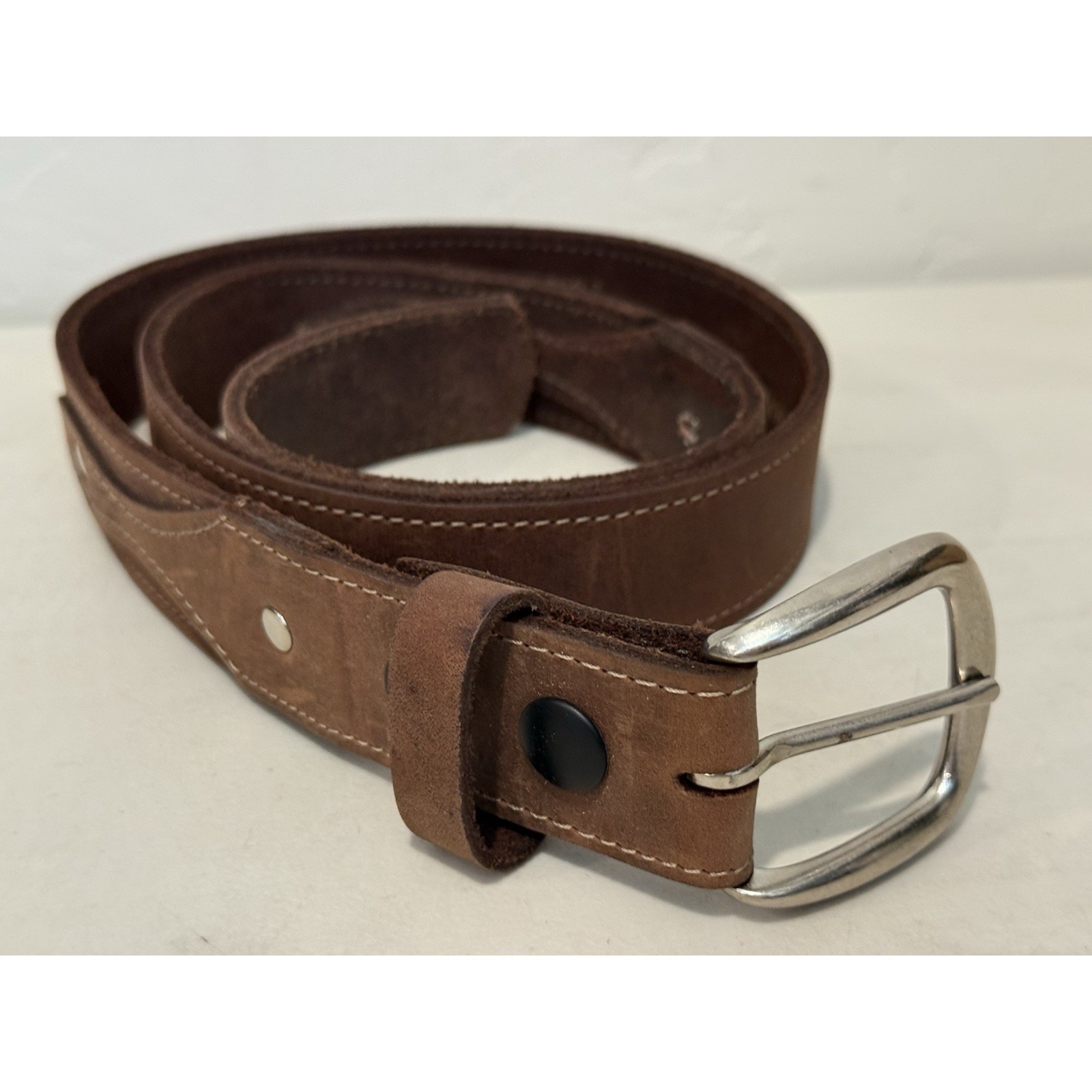 Bryce Canyon Trading Post Brown Top Grain Leather Western Belt Made In Usa 36